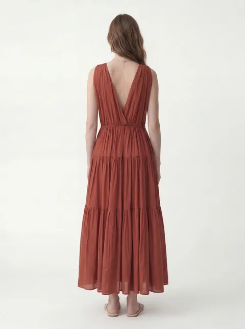 AI-generated on-model fashion photo angle 3 from flat lay input